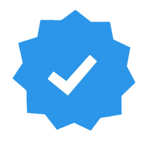 Blue check mark